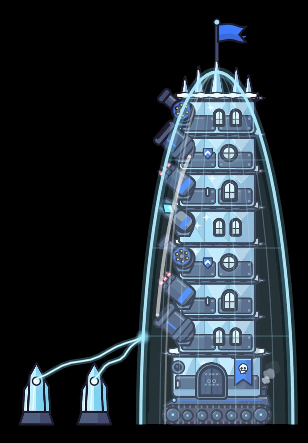 Frostfang Citadel, the Arctic Ice Peaks boss tower
